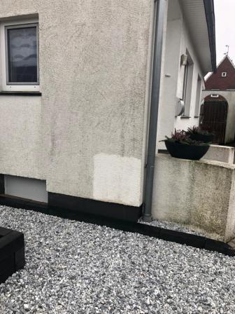 Das war ein schöner Auftrag. Herrlich gewordene Fassade!